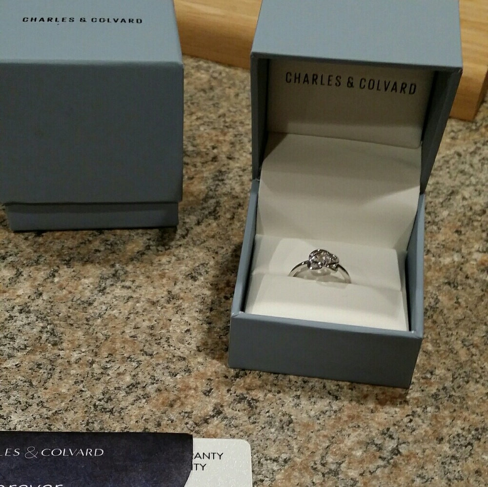 💥Charles & ColvardRound 3.25mm Moissanite Ring - Picture 3 of 7